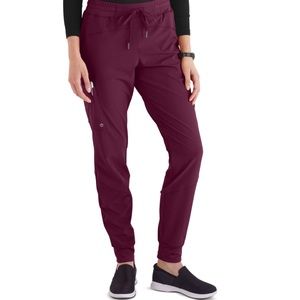 COPY - Maroon high waisted scrub joggers